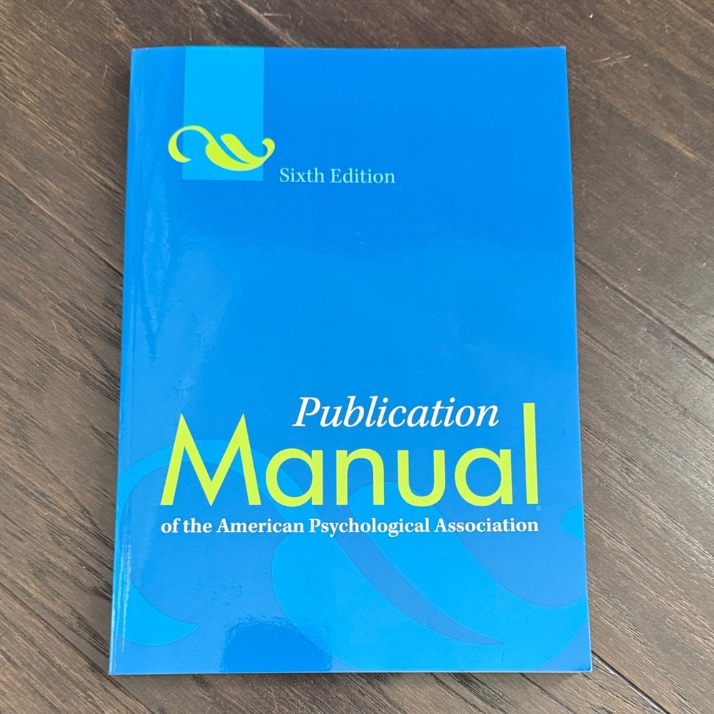 Publication Manual of the American Psychological Association — Blue Cover